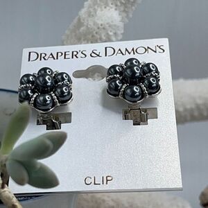 Drapers & Damons Clip on Beaded  Earrings $16ea / 3 for $25
